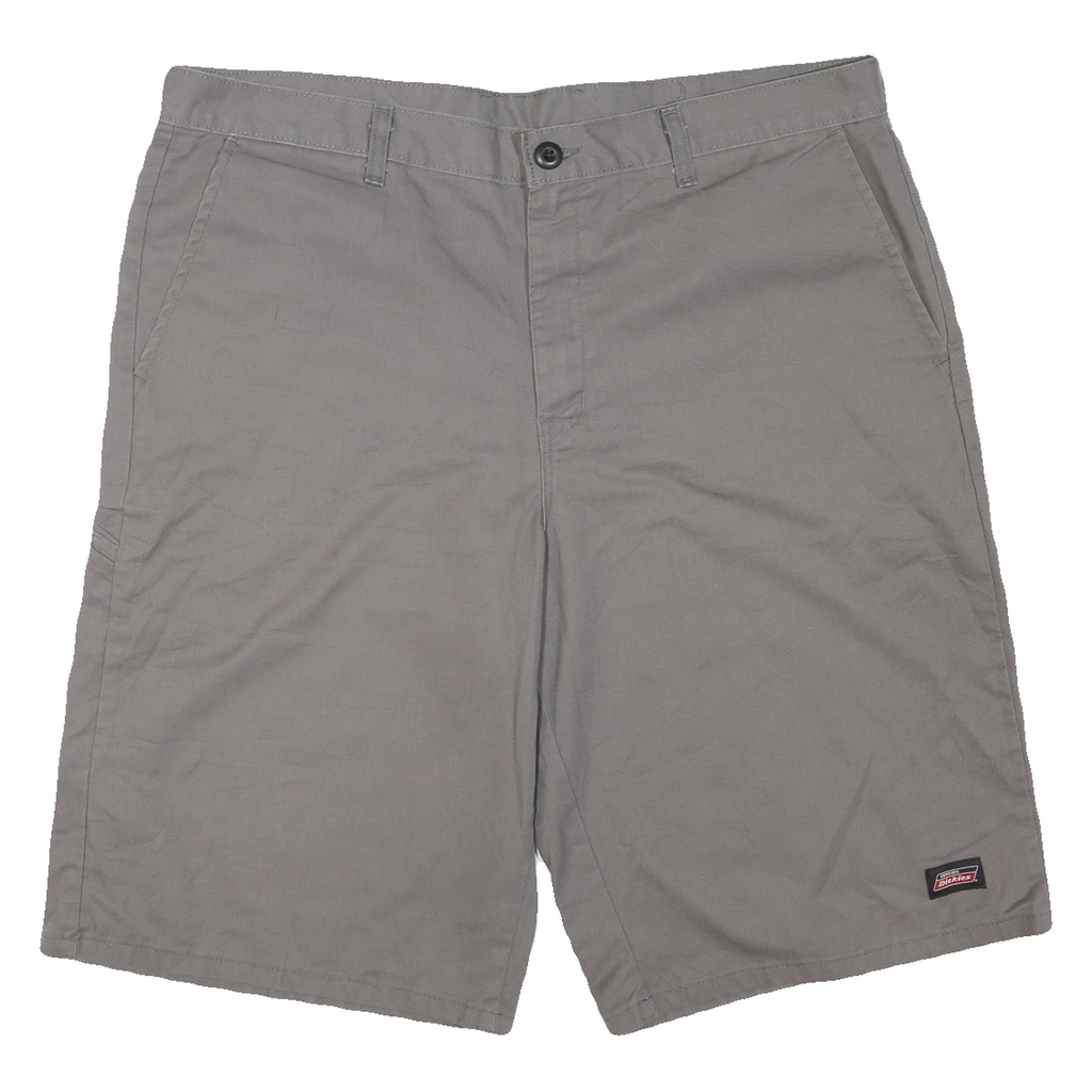DICKIES Mens Shorts Grey Casual XL W40 Polyester Blend Workwear