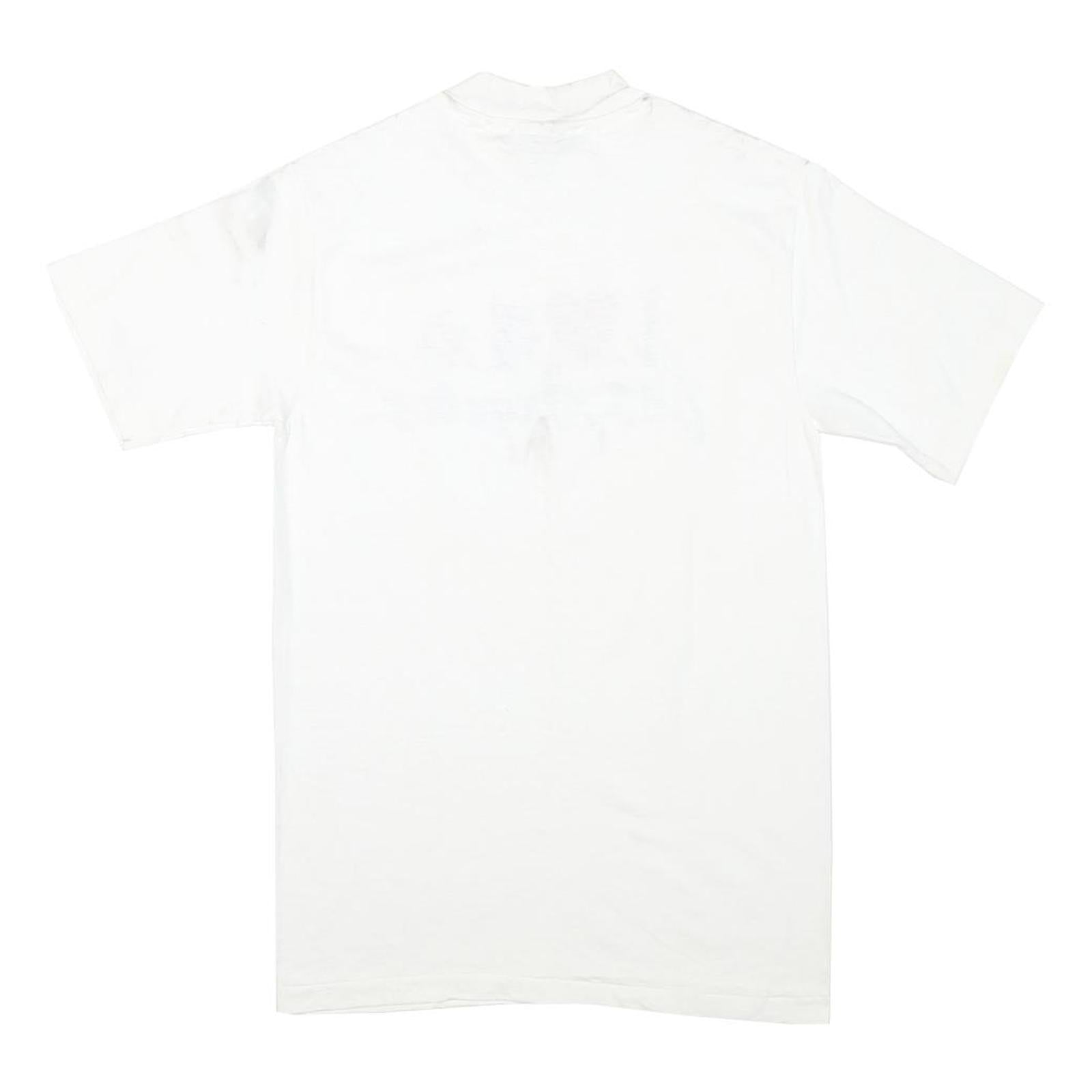 HANES Mens White I Love Los Angeles Graphic T-Shirt S Short Sleeve Crew Neck