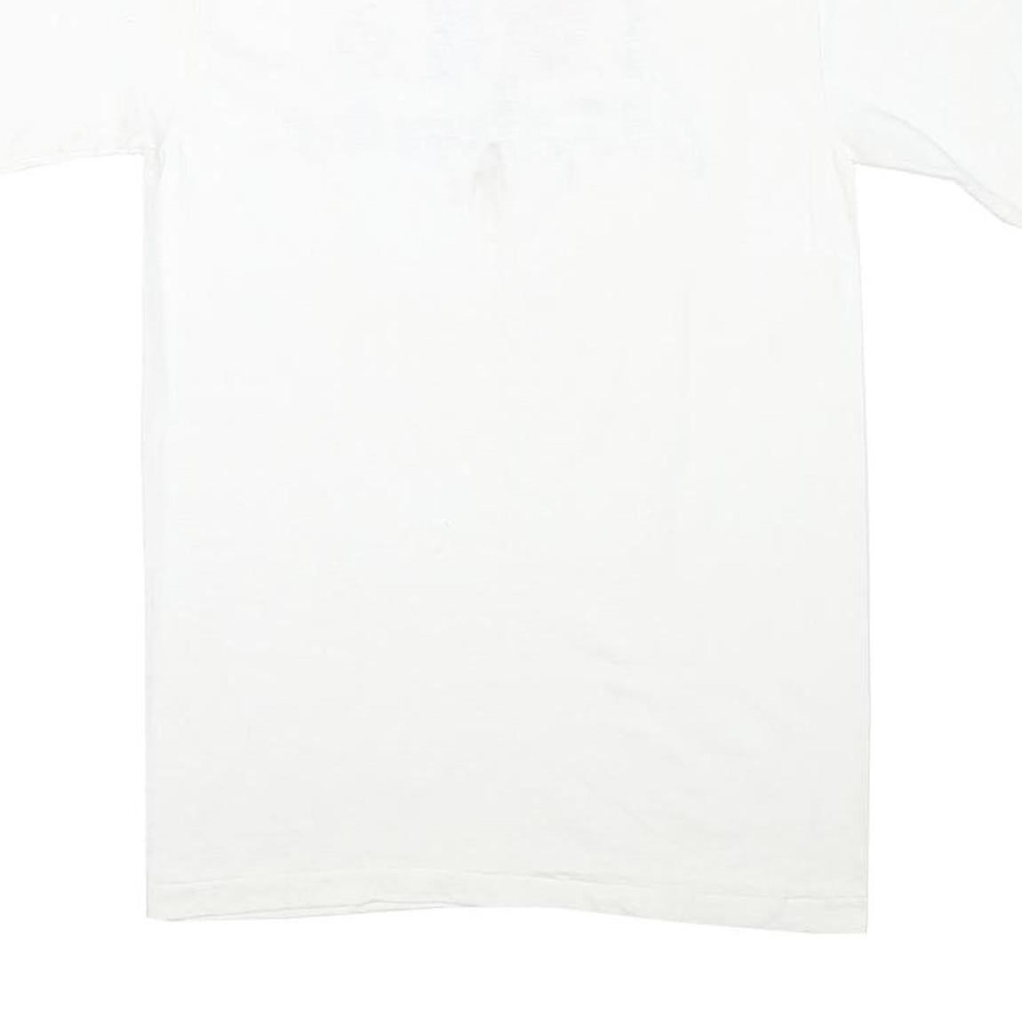 HANES Mens White I Love Los Angeles Graphic T-Shirt S Short Sleeve Crew Neck