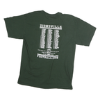 GILDAN Mens Green Zionsville Football Sectional Champs 2008 Graphic T-Shirt L