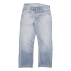 LEVI'S 501 Mens Light Blue Regular Straight Denim Stone Wash Jeans W31 L27