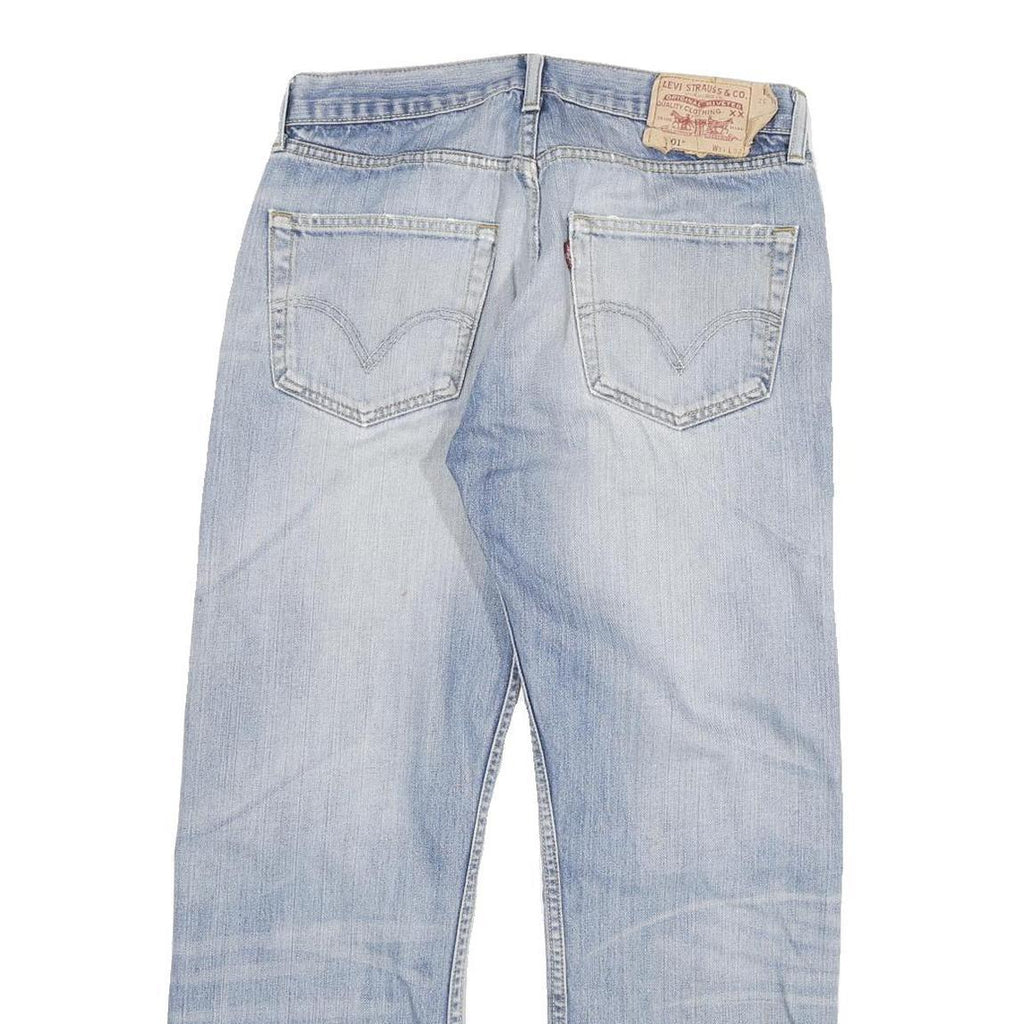 LEVI'S 501 Mens Light Blue Regular Straight Denim Stone Wash Jeans W31 L27