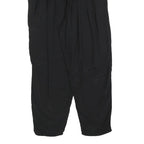 Womens Black Relaxed Trousers W30 L28 Polyester Blend Zip Casual Workwear