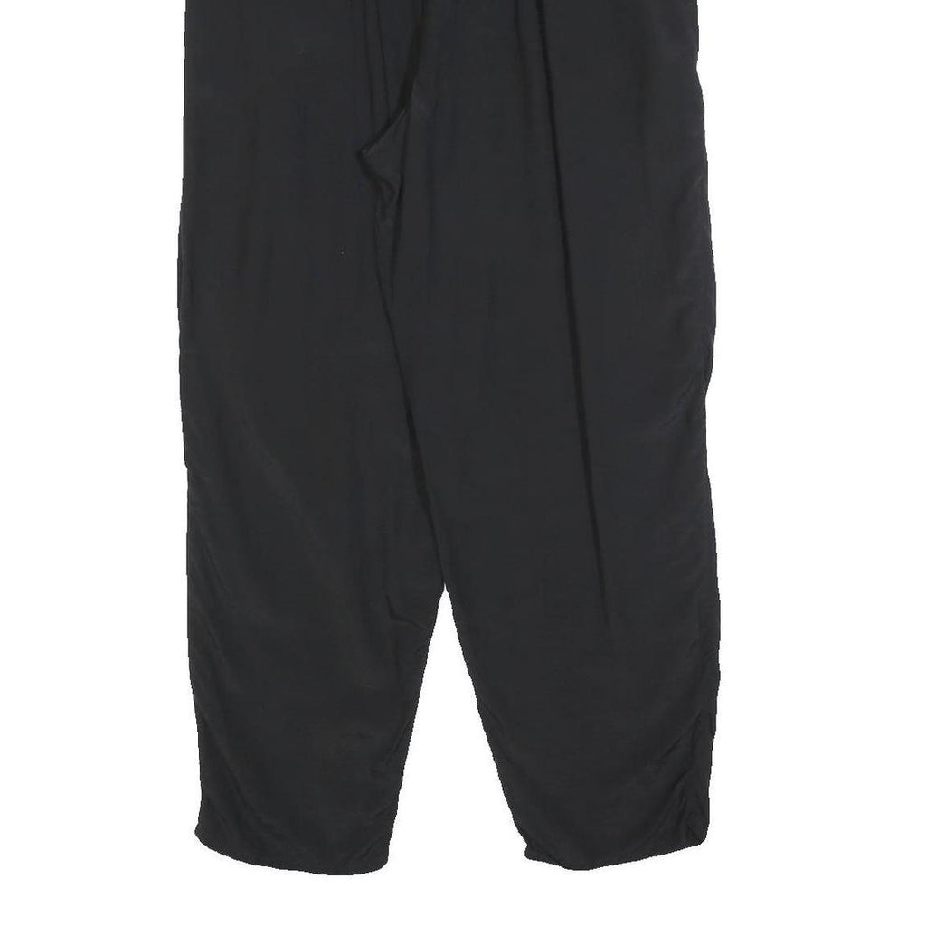 Womens Black Relaxed Trousers W30 L28 Polyester Blend Zip Casual Workwear