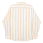 NOVA ONDA Mens Shirt Beige Striped Long Sleeve M