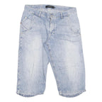 MATINIQUE Mens Denim Blue Casual Shorts XL W34 Cotton Blend Comfortable Fit