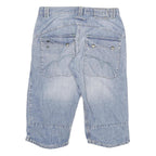 MATINIQUE Mens Denim Blue Casual Shorts XL W34 Cotton Blend Comfortable Fit