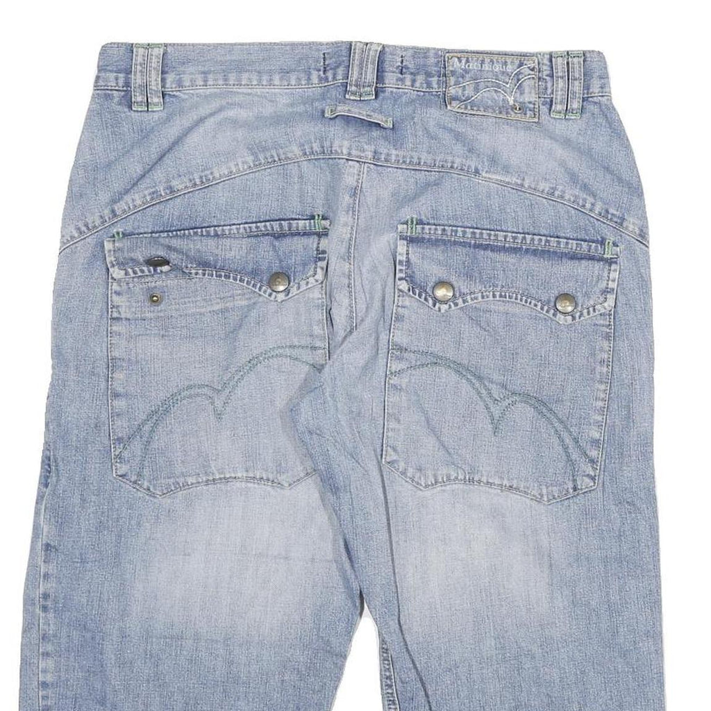 MATINIQUE Mens Denim Blue Casual Shorts XL W34 Cotton Blend Comfortable Fit