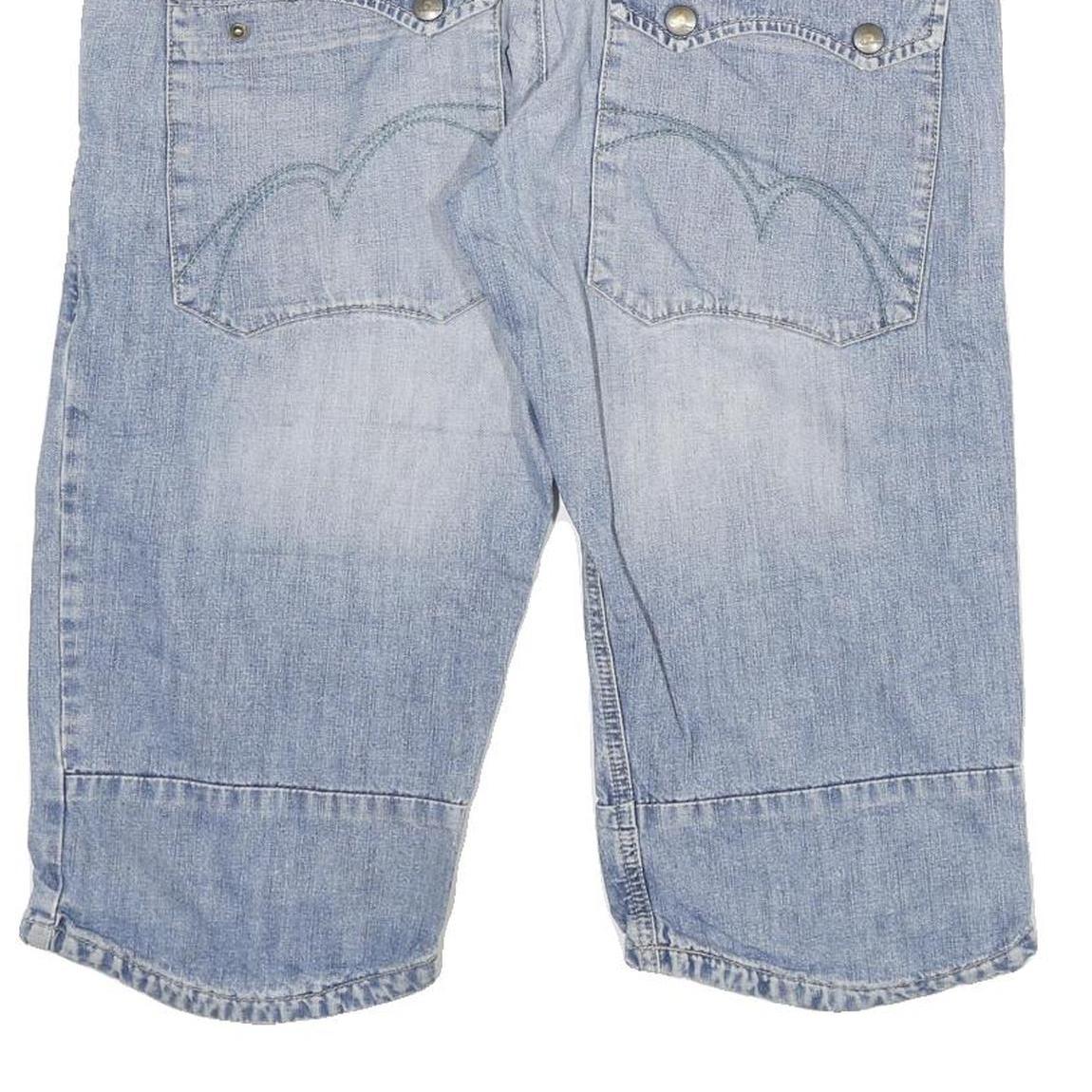 MATINIQUE Mens Denim Blue Casual Shorts XL W34 Cotton Blend Comfortable Fit