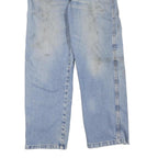 DICKIES Mens Jeans Blue Regular Straight Denim Light W34 L28 Classic Workwear