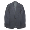 MOSS Womens Grey & Black Classic Jacket S Polyester Blend Button Closure