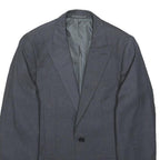 MOSS Womens Grey & Black Classic Jacket S Polyester Blend Button Closure