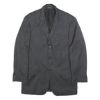 PIERRE BALMAIN Mens Grey Wool Blend Jacket L Button Classic Formal Tailored