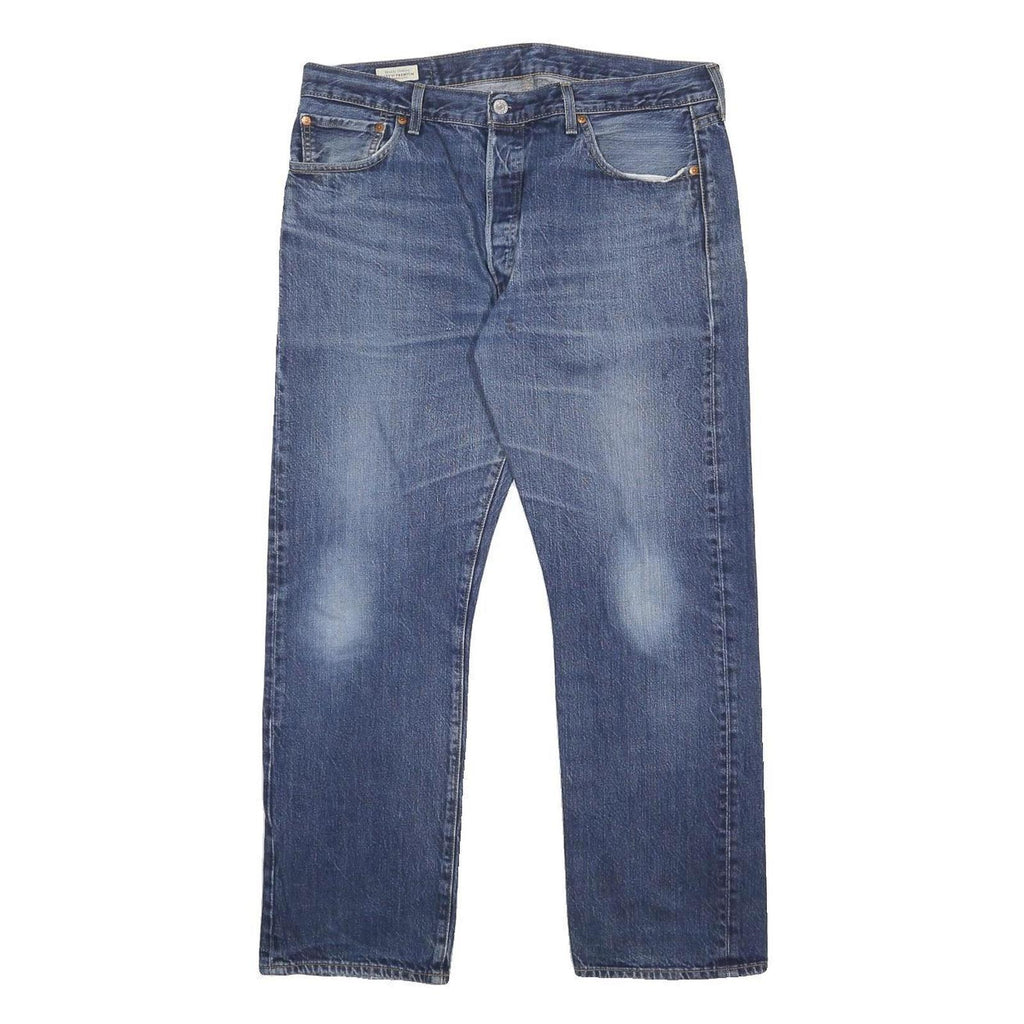 LEVI'S 501 BIG E Mens Jeans Blue Regular Straight Denim Medium W36 L30 Classic