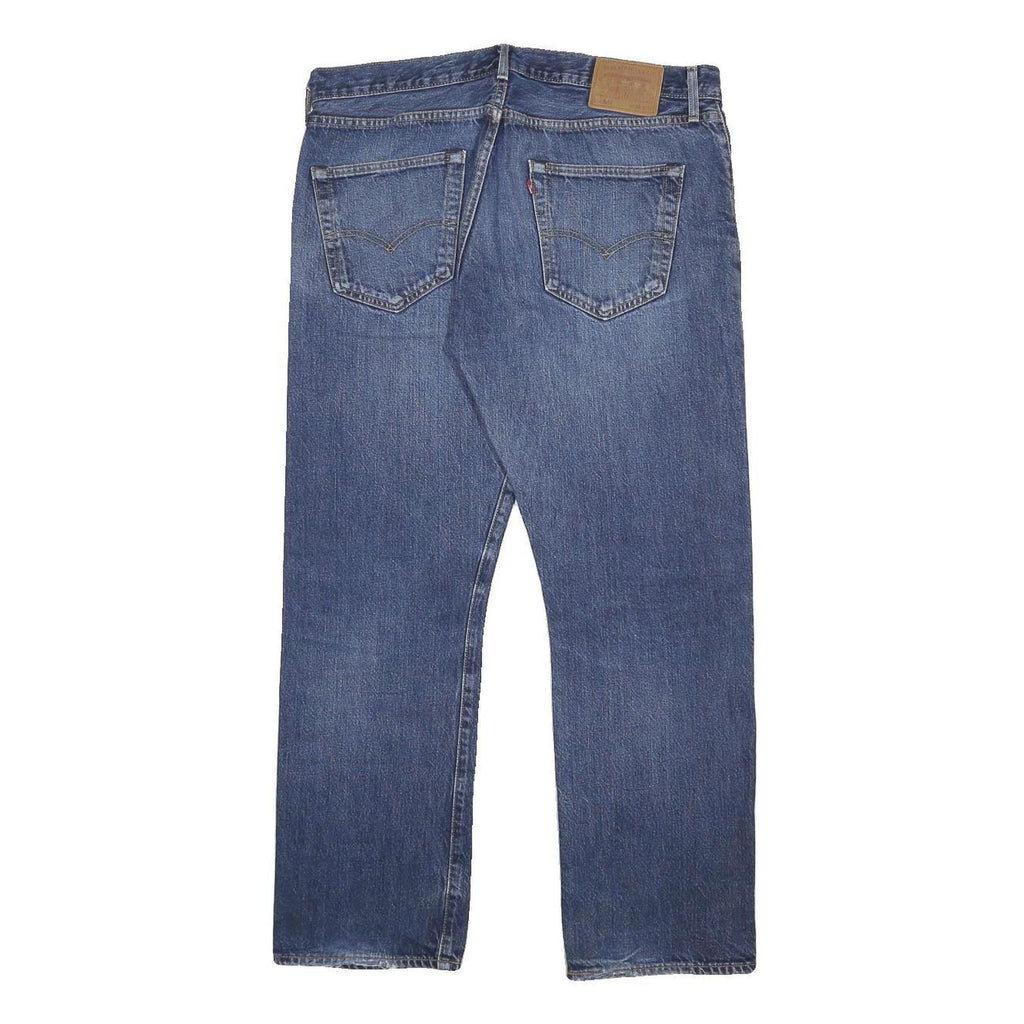 LEVI'S 501 BIG E Mens Jeans Blue Regular Straight Denim Medium W36 L30 Classic