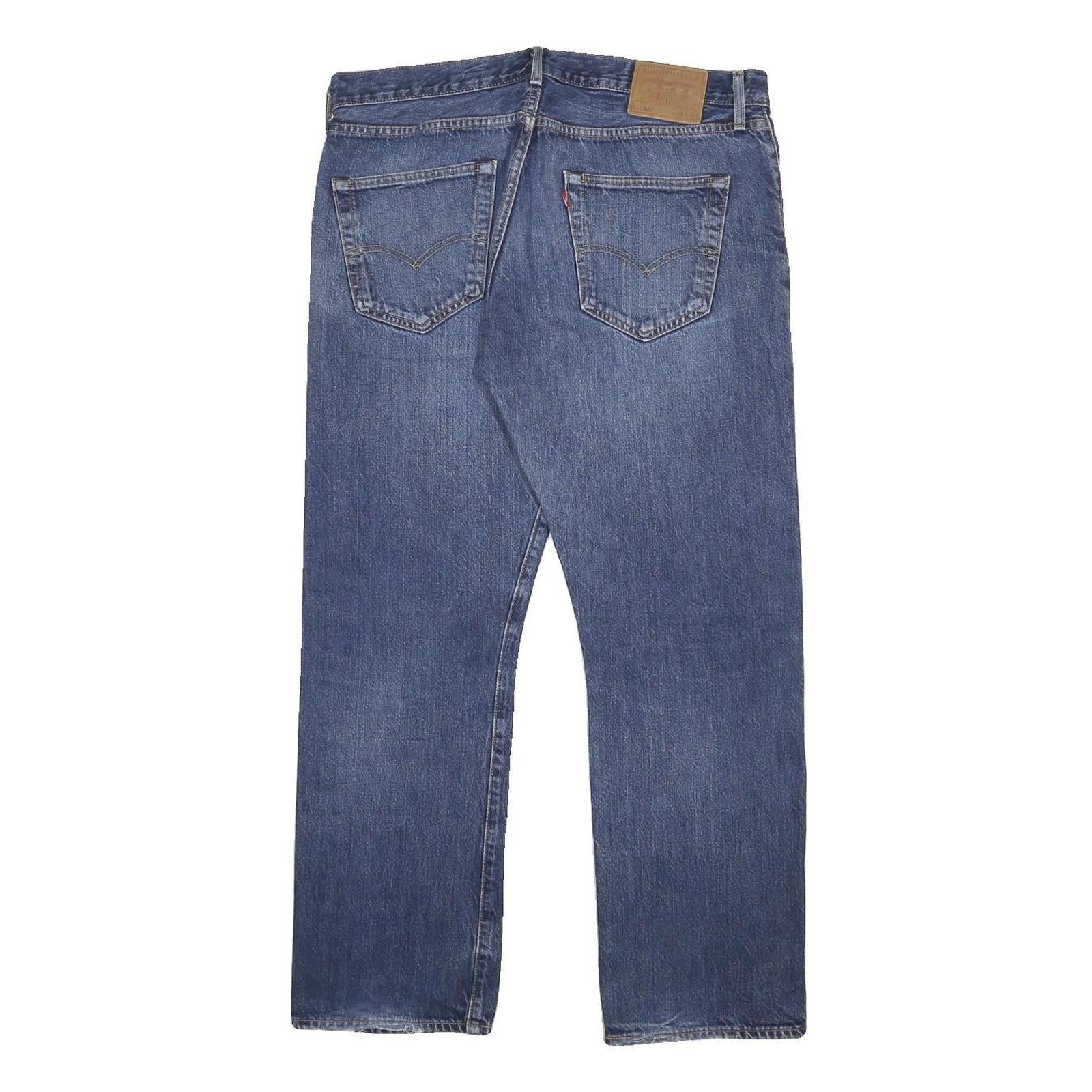 LEVI'S 501 BIG E Mens Jeans Blue Regular Straight Denim Medium W36 L30 Classic