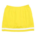 NIKE Womens Yellow & White Sports Mini Skort Polyester Blend L Athletic Tennis