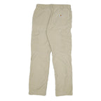 CARHARTT Mens Cotton Blend Beige Relaxed Straight Trousers W32 L32 Workwear