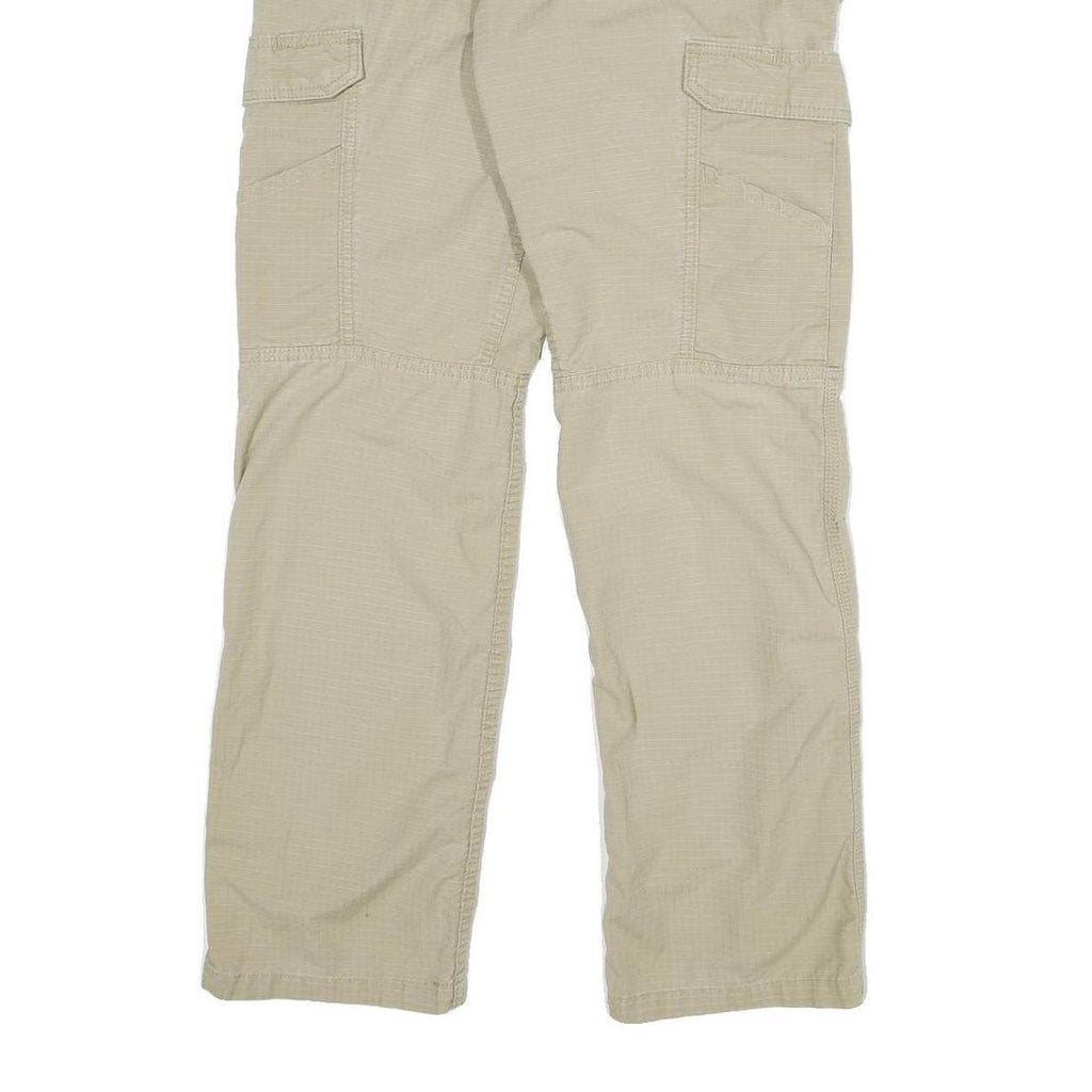 CARHARTT Mens Cotton Blend Beige Relaxed Straight Trousers W32 L32 Workwear