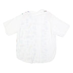 CLOCKHOUSE Womens White Printed Shirt S Polyester Blend Casual Short Sleeve