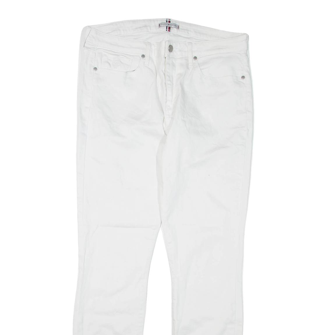 TOMMY HILFIGER Womens Jeans White Regular Skinny W30 L31