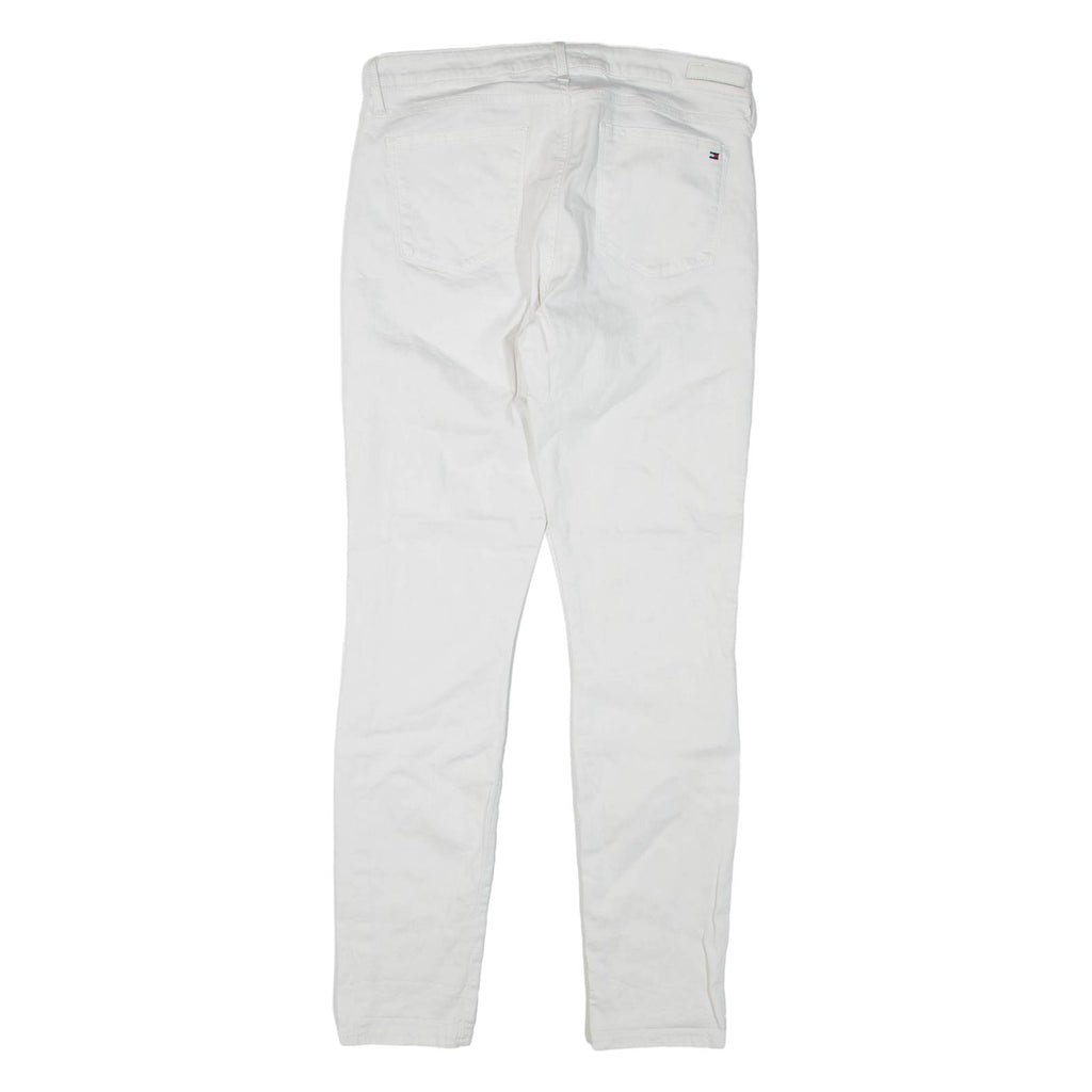 TOMMY HILFIGER Womens Jeans White Regular Skinny W30 L31