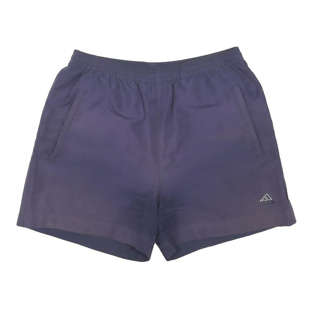 ADIDAS Womens Shorts Blue Casual Plain UK 12 W28 Comfortable Polyester Blend
