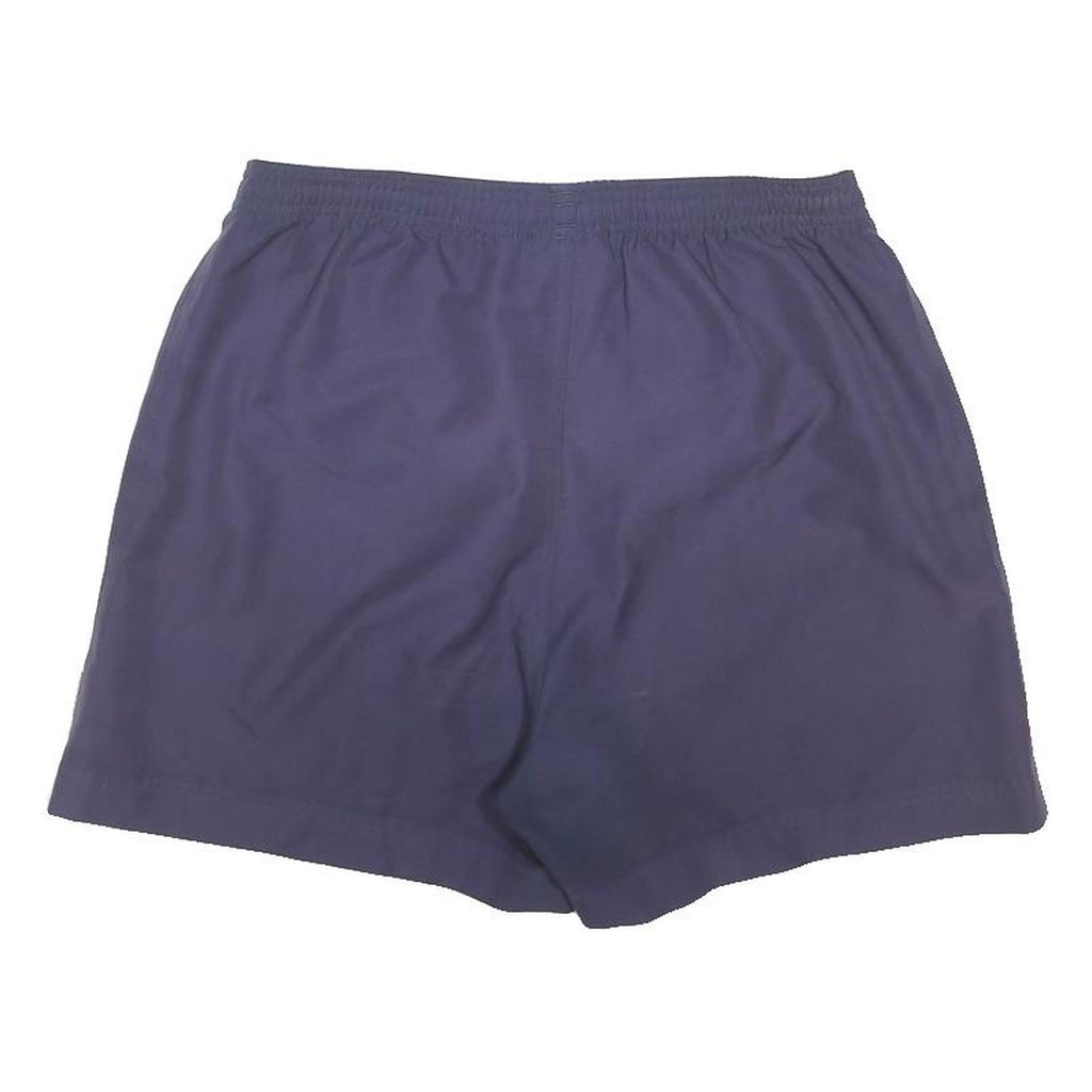 ADIDAS Womens Shorts Blue Casual Plain UK 12 W28 Comfortable Polyester Blend