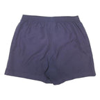 ADIDAS Womens Shorts Blue Casual Plain UK 12 W28 Comfortable Polyester Blend