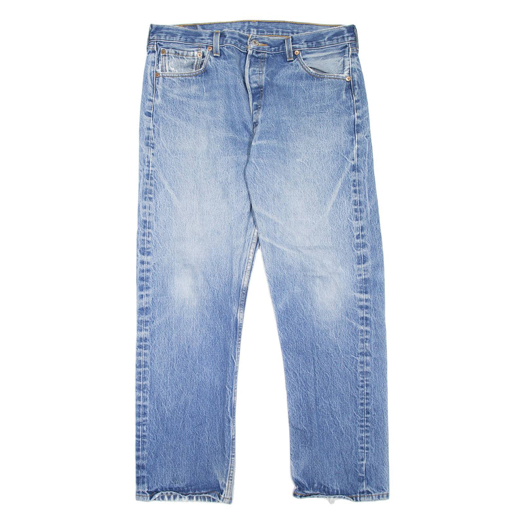LEVI'S 501 Jeans Mens Blue Regular Straight Stone Wash W34 L29
