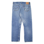 LEVI'S 501 Jeans Mens Blue Regular Straight Stone Wash W34 L29