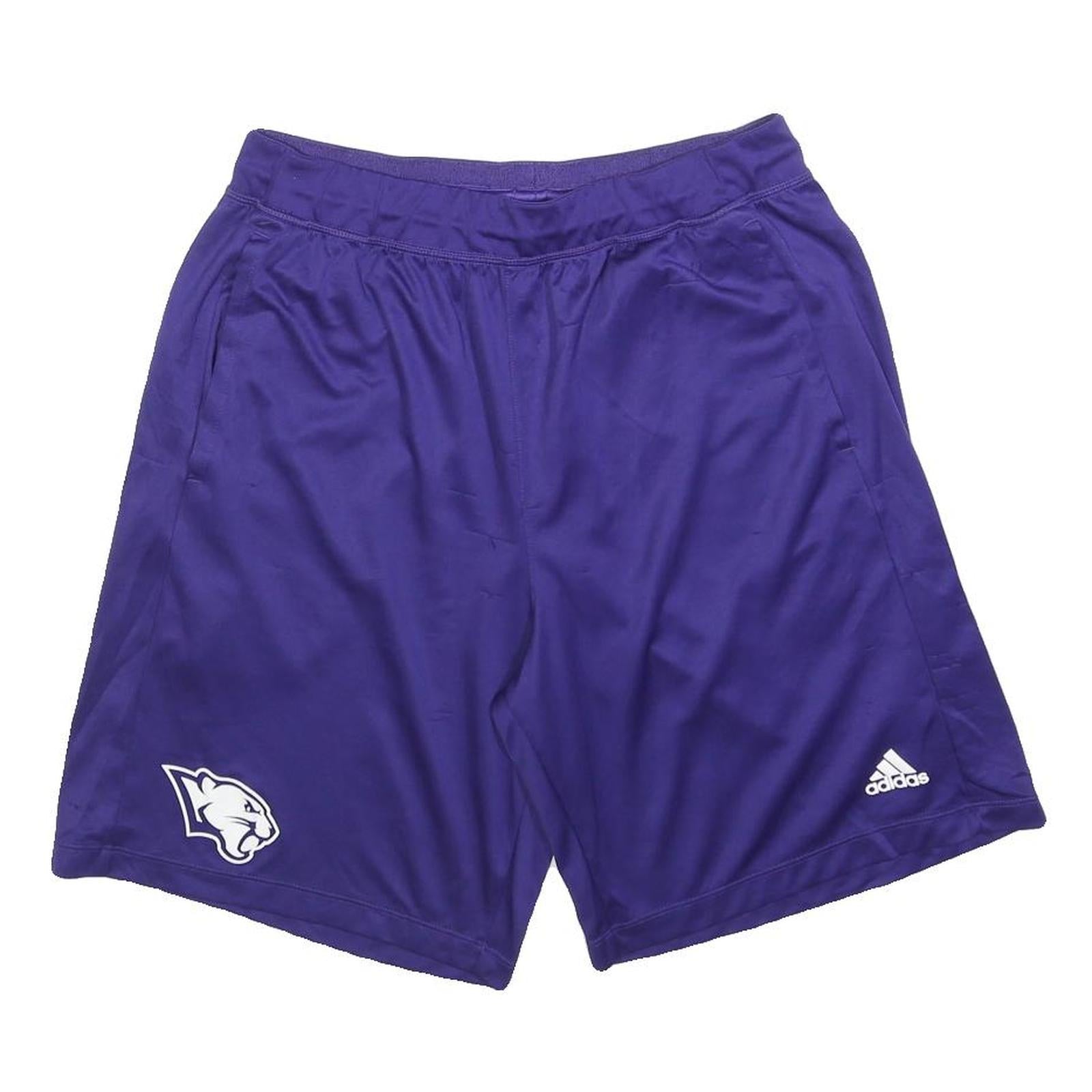 ADIDAS Mens Shorts Purple Sports Logo L W30 Polyester Casual Athletic
