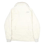 THE NORTH FACE Womens White Jacket S Polyester Sherpa Collar Zip Up Winter Wear