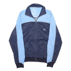 PUMA Mens Navy & Light Blue Retro Jacket L Polyester Blend Zip Sport Casual