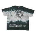 NFL Mens Black & Grey Raiders Graphic T-Shirt XL Short Sleeve Crew Neck Sports