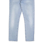 LEVI'S 501S Mens Jeans Blue Slim Straight Denim Light W36 L29 Button Closure