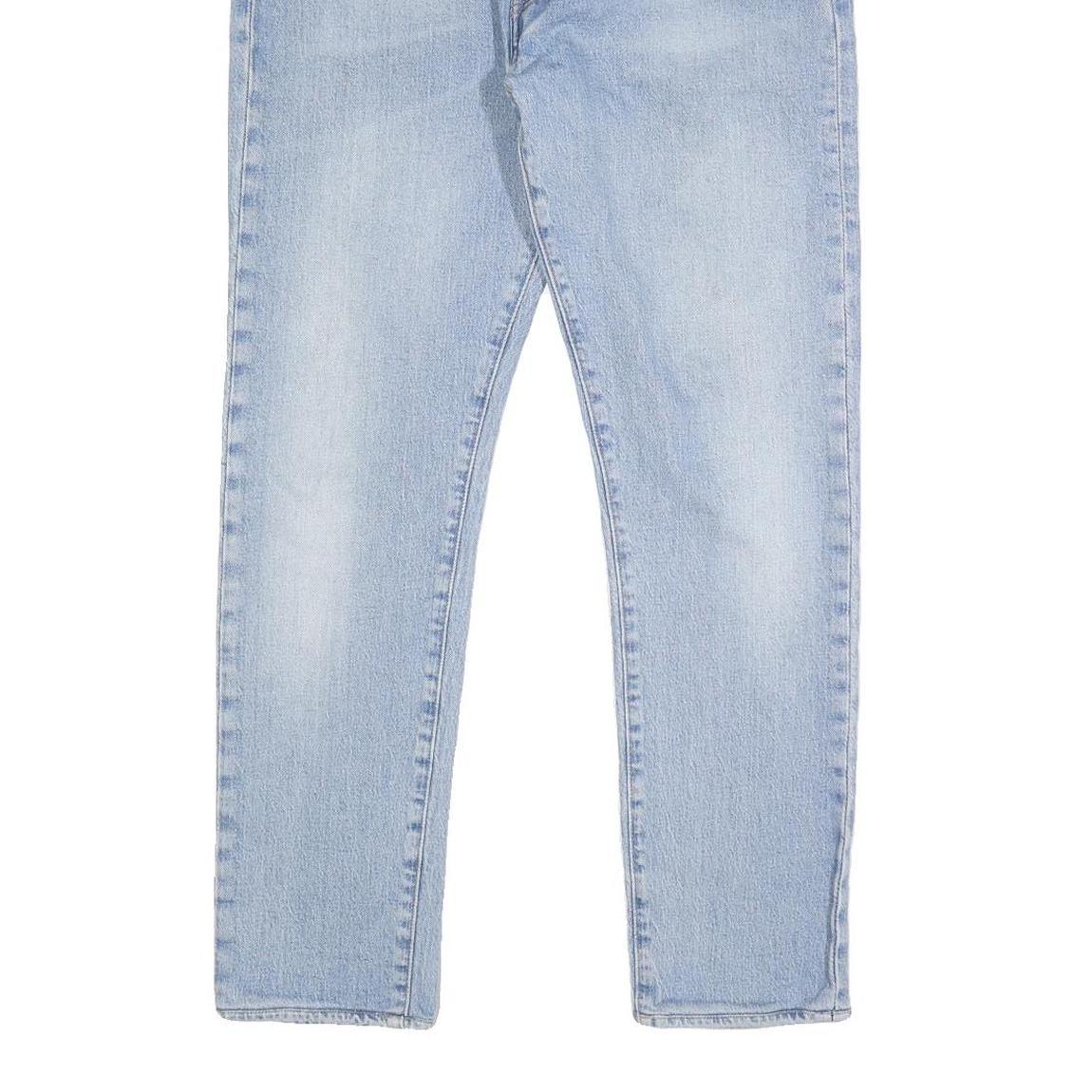 LEVI'S 501S Mens Jeans Blue Slim Straight Denim Light W36 L29 Button Closure