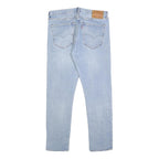 LEVI'S 501S Mens Jeans Blue Slim Straight Denim Light W36 L29 Button Closure