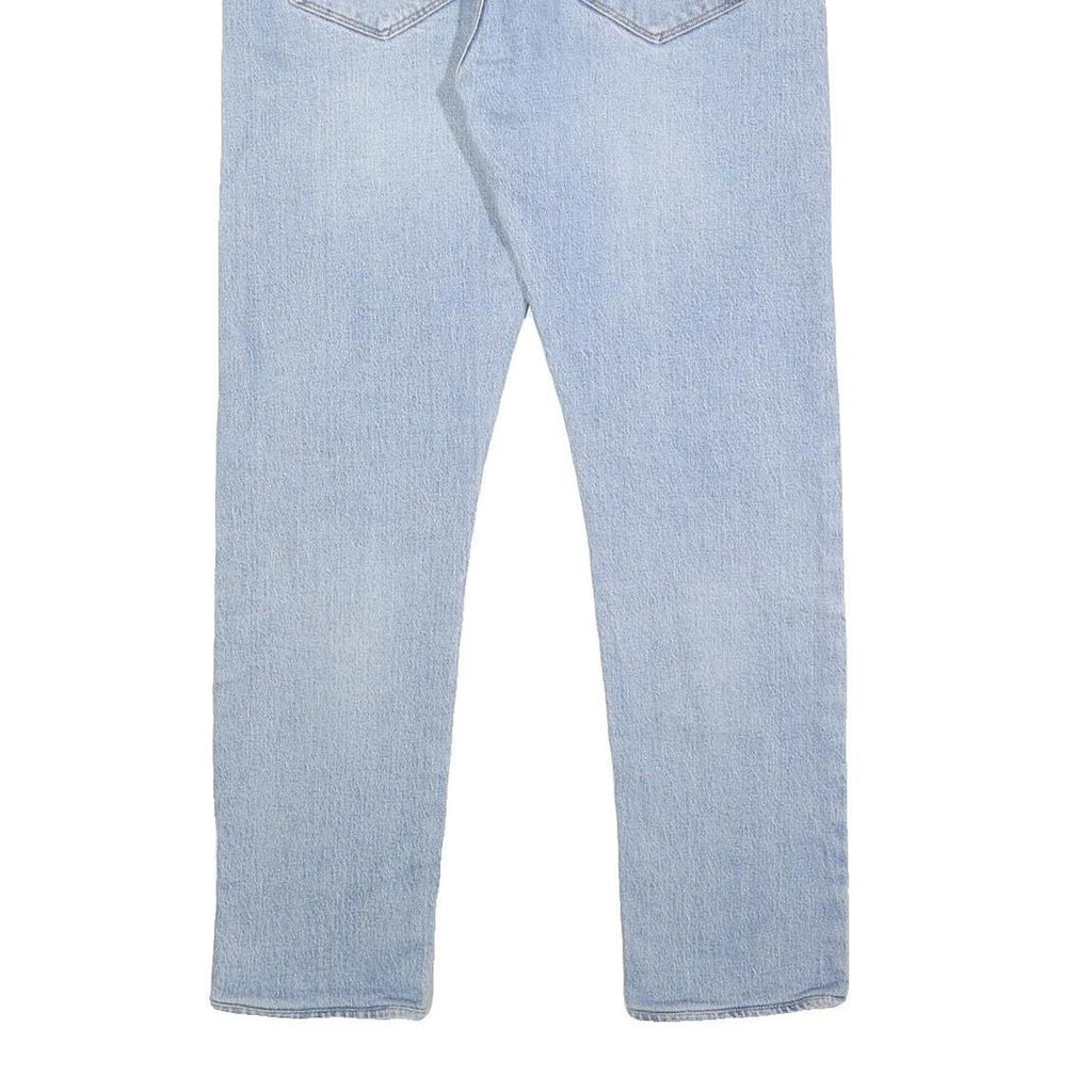 LEVI'S 501S Mens Jeans Blue Slim Straight Denim Light W36 L29 Button Closure