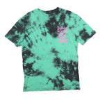FSBN Mens Green & Black Tie Dye Graphic T-Shirt XS Short Sleeve Crew Neck