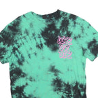 FSBN Mens Green & Black Tie Dye Graphic T-Shirt XS Short Sleeve Crew Neck
