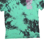 FSBN Mens Green & Black Tie Dye Graphic T-Shirt XS Short Sleeve Crew Neck