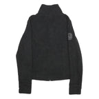 HARLEY DAVIDSON Womens Black Zip Jacket L Polyester Embroidered Casual