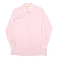CLUB Mens Pink Long Sleeve Shirt M Polyester Blend Button Closure Formal Wear
