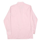 CLUB Mens Pink Long Sleeve Shirt M Polyester Blend Button Closure Formal Wear
