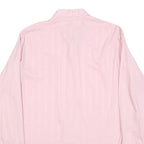 CLUB Mens Pink Long Sleeve Shirt M Polyester Blend Button Closure Formal Wear