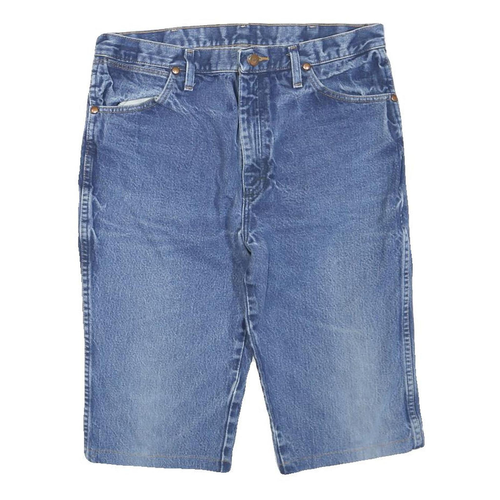 WRANGLER Womens Denim Blue Casual Shorts M W34 Classic Fit