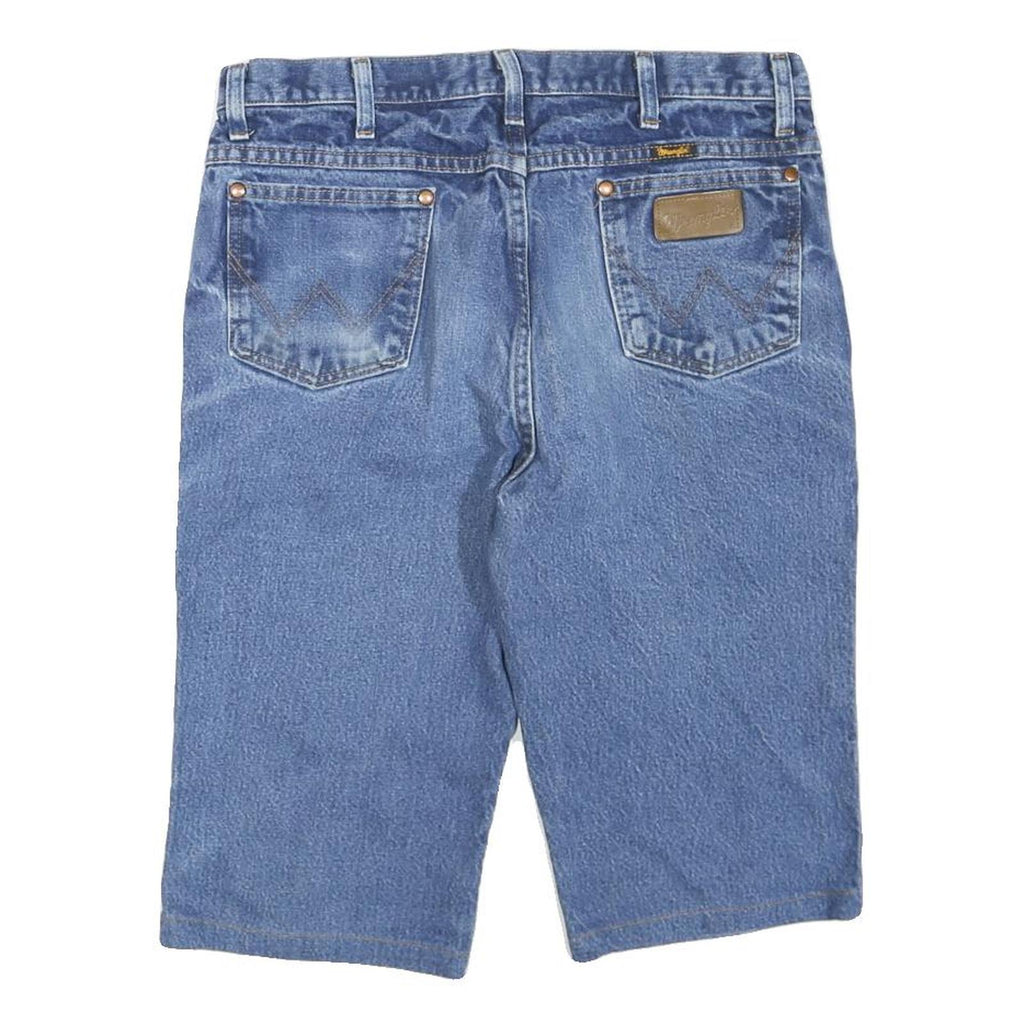 WRANGLER Womens Denim Blue Casual Shorts M W34 Classic Fit