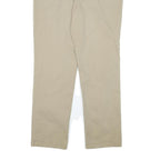 NAUTICA Mens Cotton Blend Beige Regular Fit Straight Trousers W34 L32 Casual