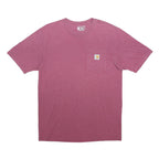 CARHARTT Mens Pink Pocket T-Shirt M Short Sleeve Crew Neck Workwear Casual